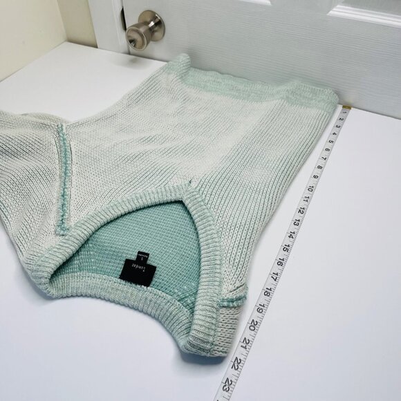 Lumiere Women's Chunky Knit V Neck Knit Sweater Size S Balloon Sleeve Faded - Picture 10 of 11